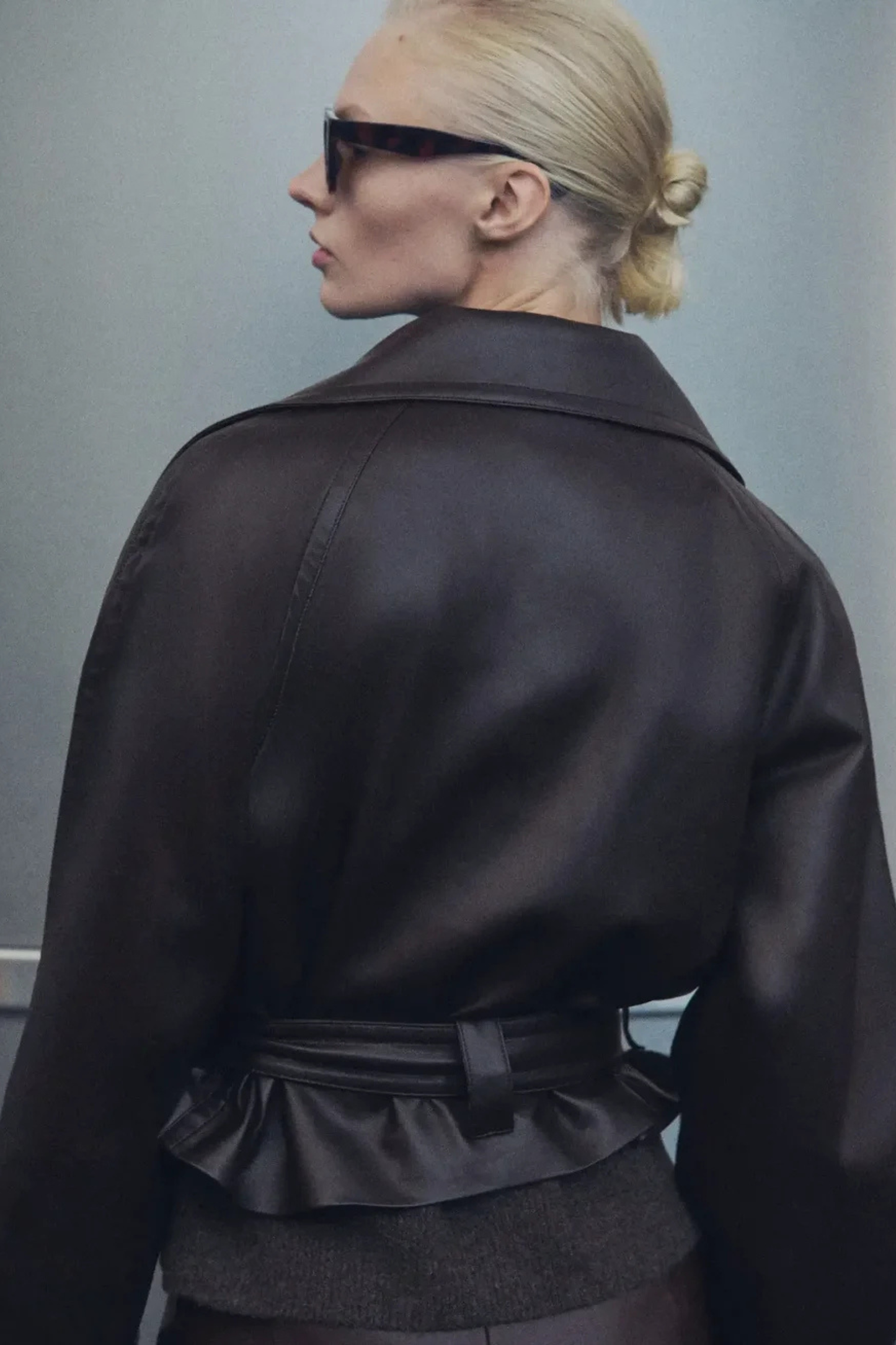 Arilya - Trench Ceinturé en Cuir