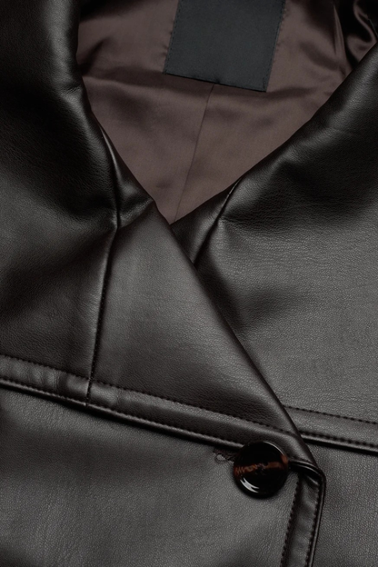 Arilya - Trench Ceinturé en Cuir