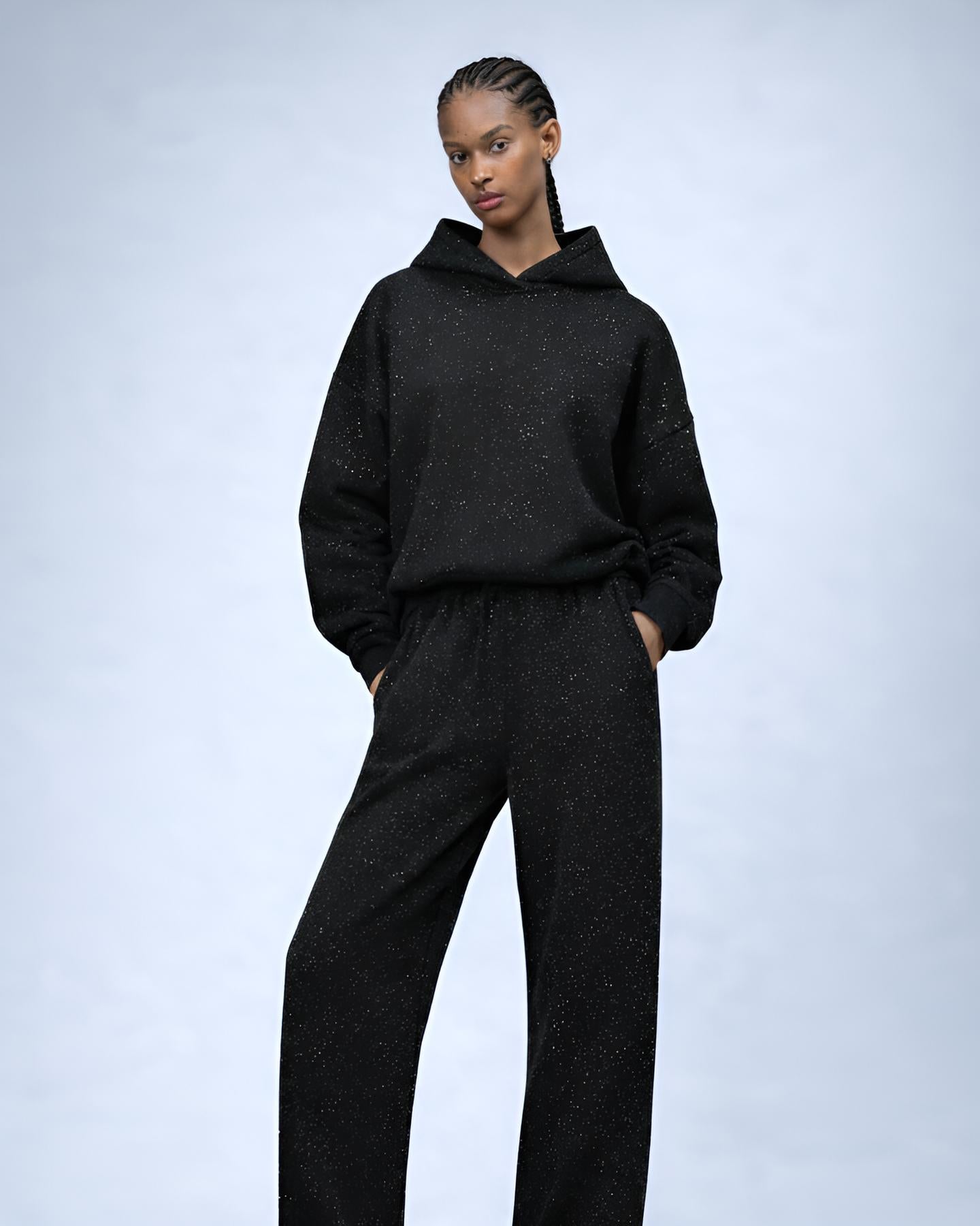 Arilya - Black Starry Hoodies