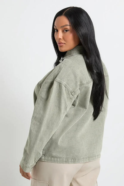 Arilya - Khaki Denim Jacket